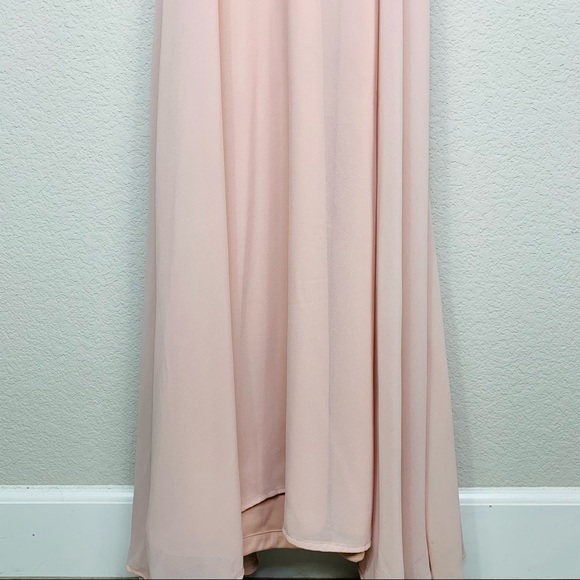 LULU'S Strappy To Be Here Nude Blush Maxi Dress Size XS - Picture 4 of 11